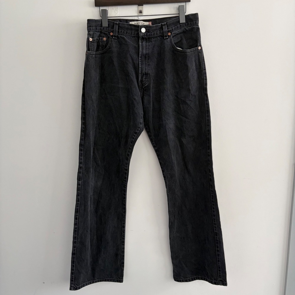 Levis 517 Bootcut Jeans Mens 36x34 Black Denim Pants